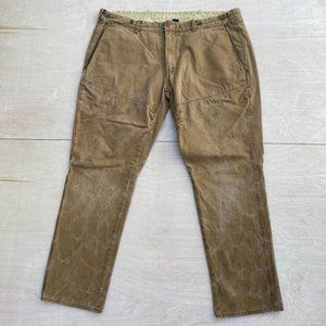 HOPE 8/18 17.8 Polo Ralph Lauren Brown Cargo Khaki Distressed Cotton Pants